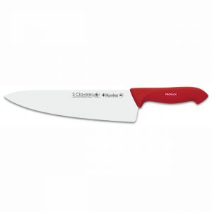3 Claveles Proflex 8252 - Cuchillo Cocinero mango rojo 25cm 10" - Cuchillalia