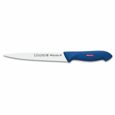 Cuchillalia - 3 Claveles Proflex 8271 - Cuchillo de Filetear Flexible 18cm 7" Mango Azul