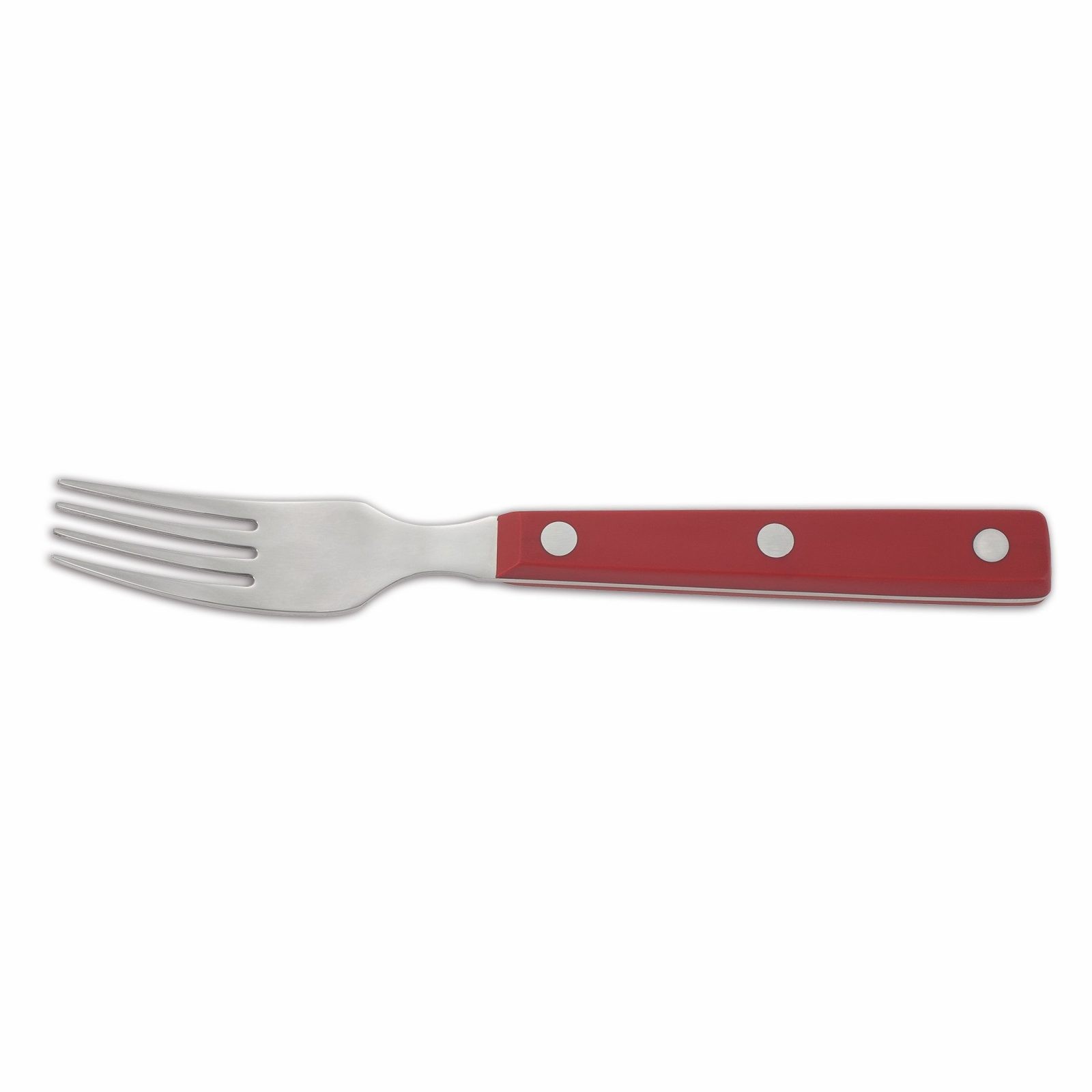 Tenedor de mesa con mango Rojo Arcos 374722 - Cuchillalia