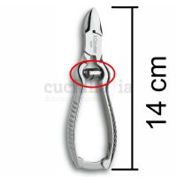 Muelle de recambio tipo gusano para alicates de pedicura de 14 cm - 3 Claveles 9625 - Cuchillalia.com