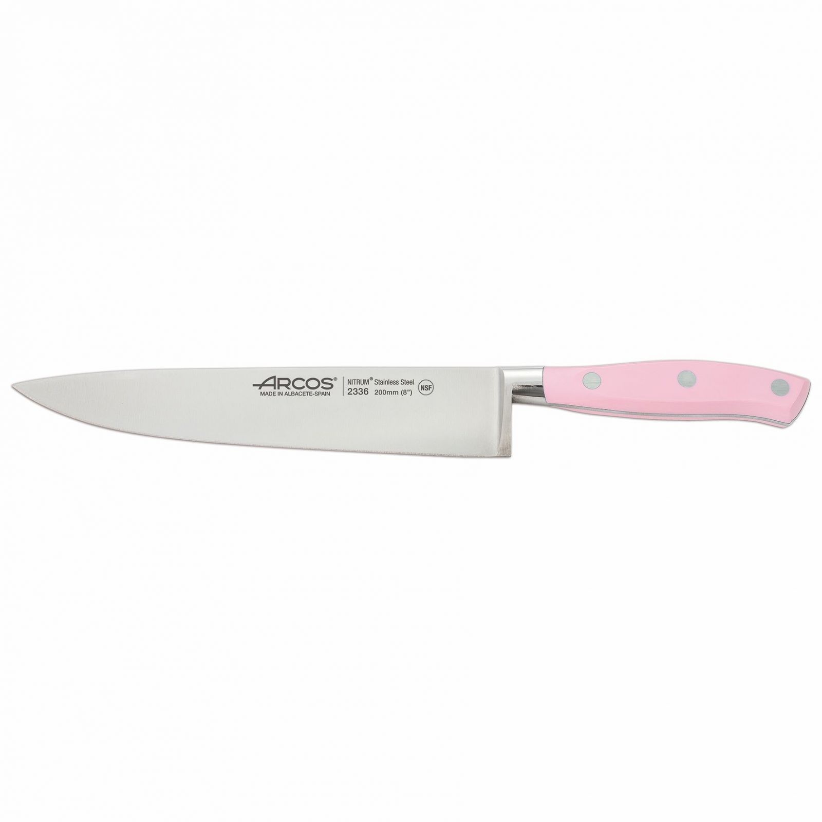 Cuchillo cocinero/chef rosa de 20 cm, Arcos Riviera Rosa