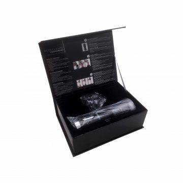 Caja del Sacacorchos eléctrico con batería recargable – Negro – Arcos 604600 – Cuchillalia