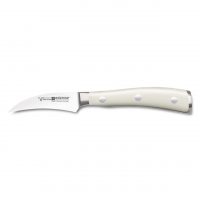 Cuchillo Puntilla Mondador Curvo de mango blanco - 7 cm - Wüsthof Classic Ikon Creme 4020-0/7