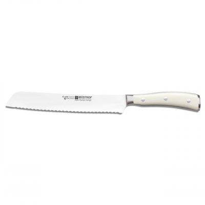 Cuchillo Panero mango blanco - 20 cm - Wüsthof Classic Ikon Creme 4166-0/20