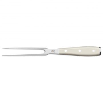 Tenedor de Chef Forjado con mango blanco – 16 cm Wüsthof Classic Ikon Creme 4414-0/16