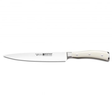 Cuchillo de Chef (hoja estrecha) de mango blanco – 20 cm – Wüsthof Classic Ikon Creme 4506-0/20