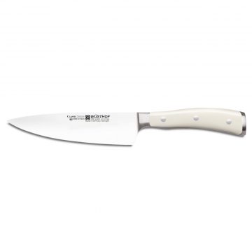 Cuchillo de Chef de mango blanco – 16 cm – Wüsthof Classic Ikon Creme 4596-0/16