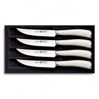 Estuche 4 Cuchillos Steak de mango blanco - Wüsthof Classic Ikon Creme 9716