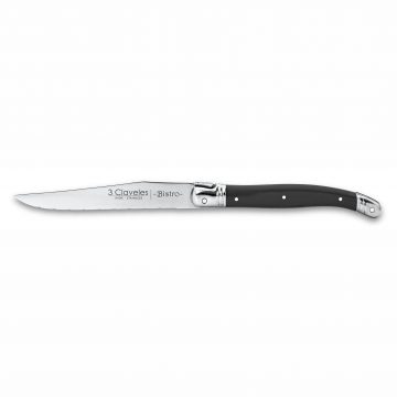 3 Claveles 1481 – Cuchillo chuletero Bistro de 11.5 cm – Filo dentado – Cuchillalia