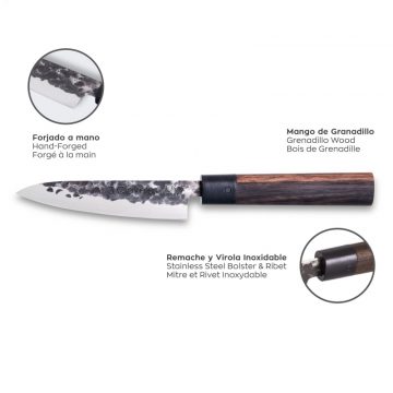 Características del cuchillo cocinero de 20 cm de hoja – 3 Claveles Osaka 1014 – Cuchillalia