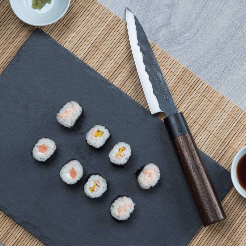 3 Claveles Osaka - Cuchillo Cocina 16 cm de Estilo Asiático Forjado a –  PracticDomus