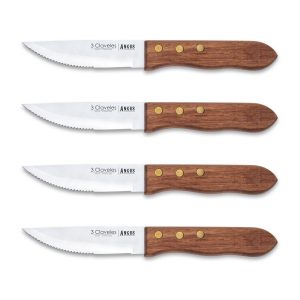 Set de 4 cuchillos chuleteros 3 Claveles Angus 1047 - Cuchillalia