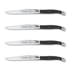 Set de 4 cuchillos chuleteros 3 Claveles Bistro 1481 - Cuchillalia