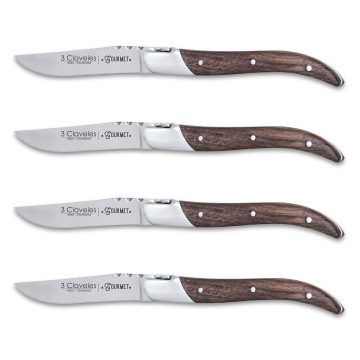 Set de 4 cuchillos chuleteros 3 Claveles Gourmet 1480 – Cuchillalia