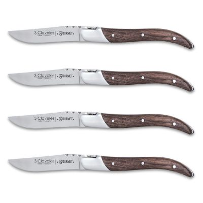 Set de 4 cuchillos chuleteros 3 Claveles Gourmet 1480 - Cuchillalia