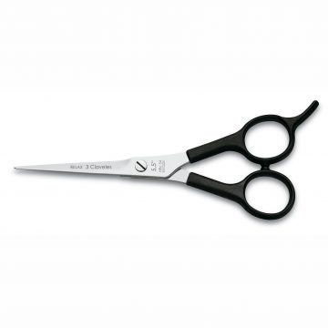 Tijeras de Peluquería de Corte de 5,5″ con apoyadedos – 3 Claveles Relax 12620 – Cuchillalia