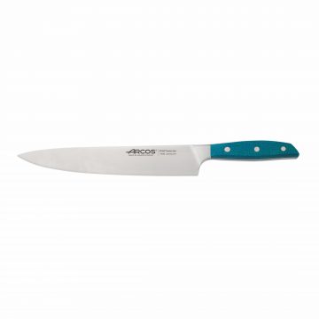 Cuchillo cocinero de 25 cm con mango en micarta verde, Arcos Brooklyn 190823