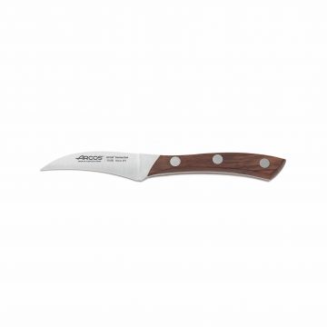 Cuchillo mondador curvo de 7.5 cm con mango de madera – Arcos Natura 154810