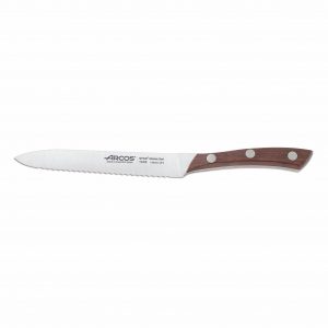 Cuchillo para tomate de 13 cm con mango de madera - Arcos Natura 154910