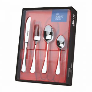 Estuche de 24 cubiertos Arcos de la serie Madrid - Cuchillalia