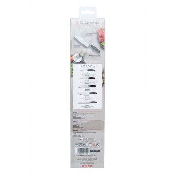 Estuche del cuchillo santoku de 17,5 cm de hoja – 3 Claveles Norden 1045 – Cuchillalia