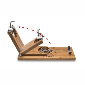 Como se pliega el soporte jamonero con cabezal giratorio 3 Claveles 1736 – Cuchillalia