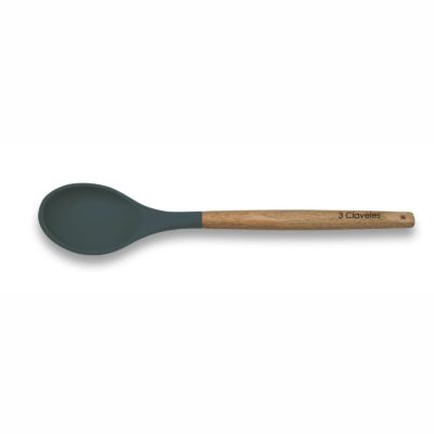 Cucharón para servir de silicona con mango de madera - 3 Claveles 4652 - Cuchillalia