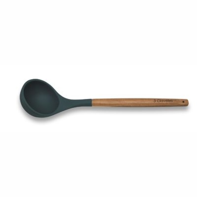 Silicone serving spoon with wooden handle - 3 Claveles 4653 - Cuchillalia