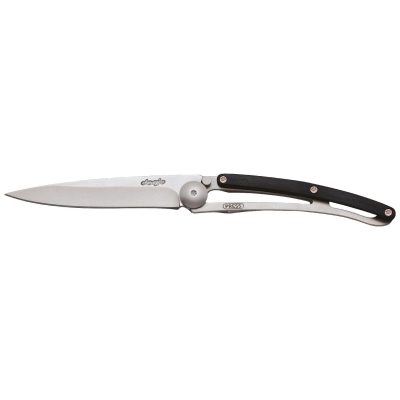 Navaja Deejo 27g Wood Natural con mango de madera de ébano | Cuchillalia