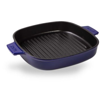 Parrilla de hierro colado de 24×24 cm – Woll Azul Cobalto – Cuchillalia