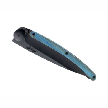 Navaja Dejoo Black 37g con mango de haya azul | Cerrada | Cuchillalia.com