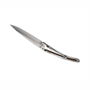 Navaja Deejo Tattoo 37g Tribal con mango de madera de enebro | Reverso | Cuchillalia