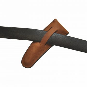 Funda de piel para cinturón para las navajas Deejo de 37g – Reverso – Cuchillalia