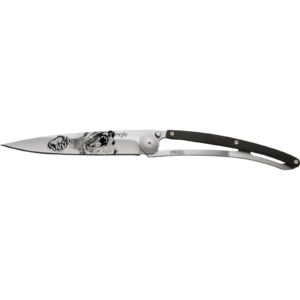 Navaja Deejo Tattoo Grizzli de 37g con mango de madera de ébano | Cuchillalia