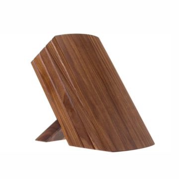Taco o bloque de madera para cuchillos KAI Shun DM-0810 (vista trasera) – Cuchillalia