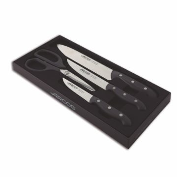 Set de 3 cuchillos y tijeras de cocina – Arcos Maitre – Cuchillalia