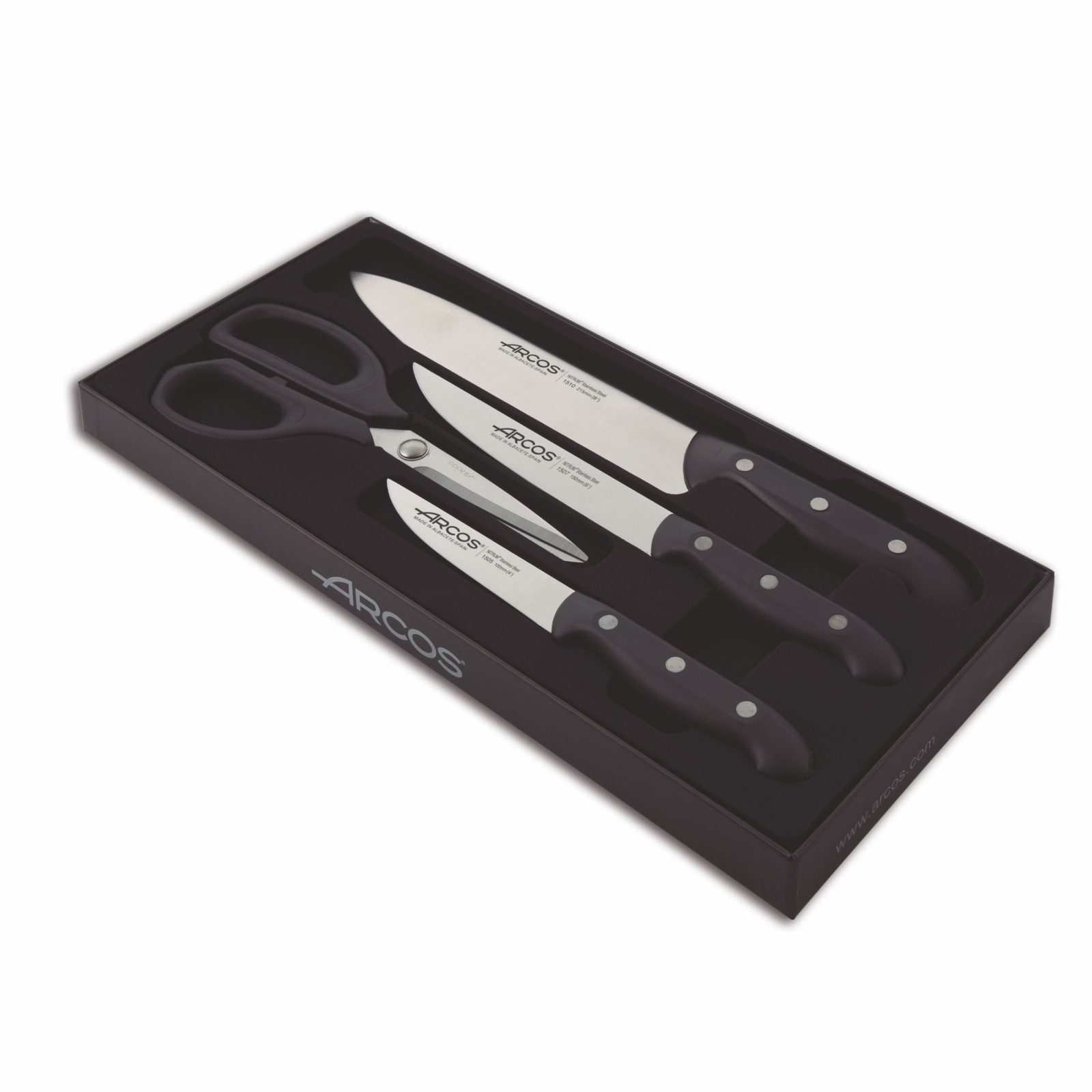 Set De 6 Cuchillos negro Juego Cuchillos Cocina Tijera Pelador Pro