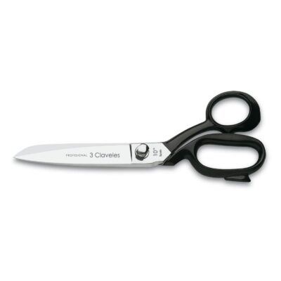 Tijeras de costura 25 cm en color negro, forjadas - 3 Claveles 93