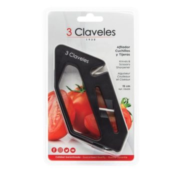 Blister del afilador para cuchillos y tijeras – 3 Claveles 9426 – Cuchillalia