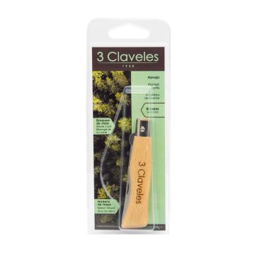 Navaja con punta y bloqueo de 83 mm, blister – 3 Claveles 1757