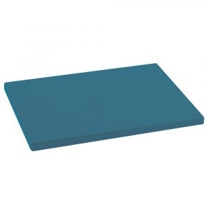 Tabla para cortar de color turquesa de 33x23x1,5 cm de Metaltex fabricada en polietileno
