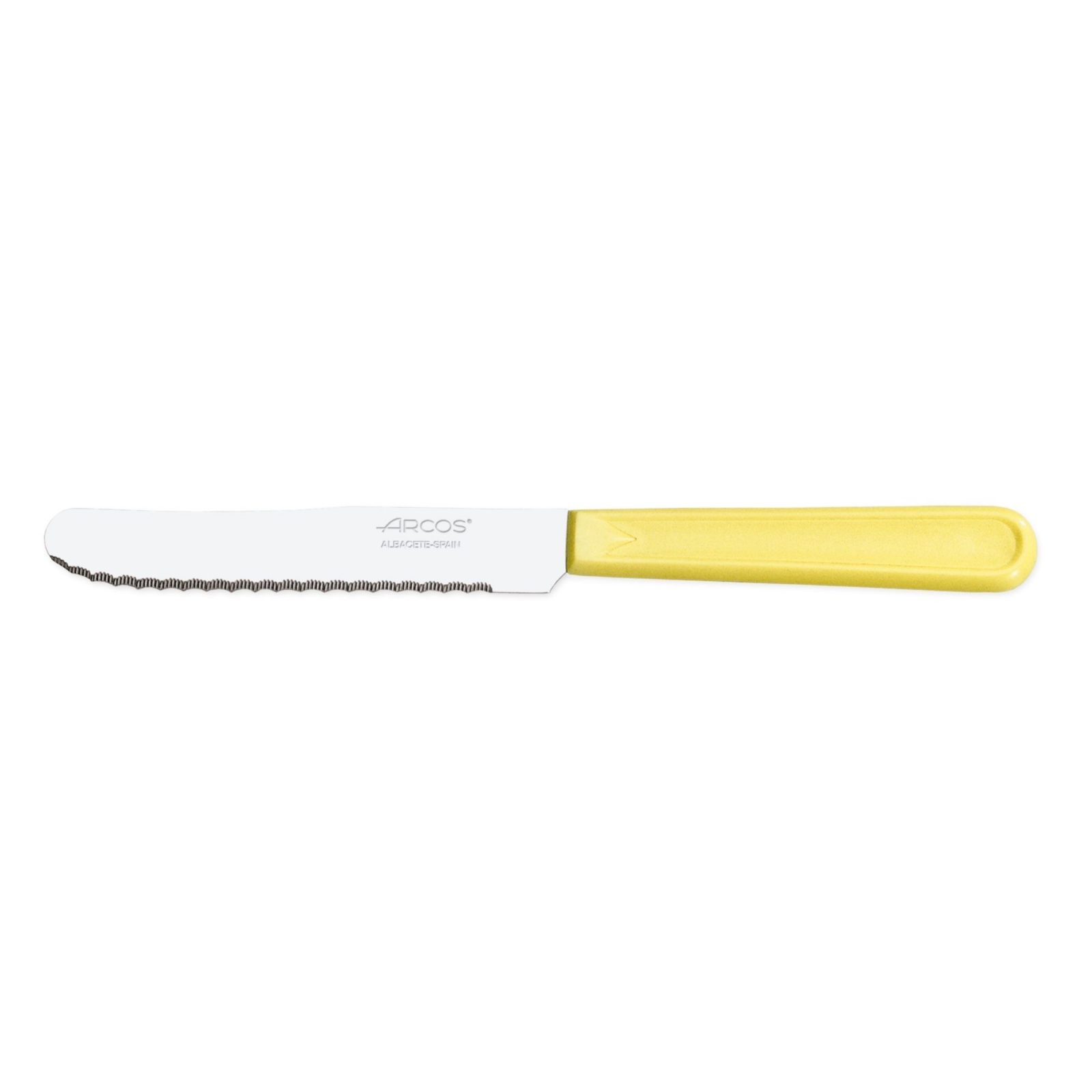 Cuchillo de mesa 11cm mango rojo Arcos