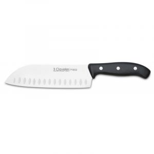 Cuchillo santoku alveolado de 18 cm 3 Claveles Domvs 957