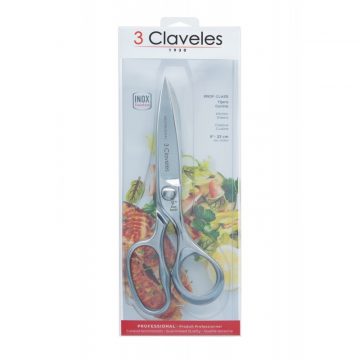 Tijeras de cocina de 23 cm – 3 Claveles Prof-Class 424 – Estuche