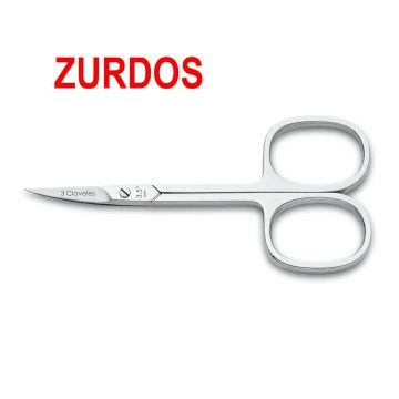 Tijeras de manicura para zurdos (curvas) – 3 Claveles 12064