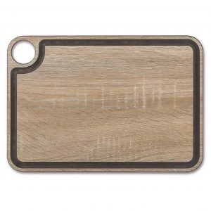 Tabla de corte ranurada imitación madera de 330x230 mm de Arcos fabricada en fibra de celulosa y resina