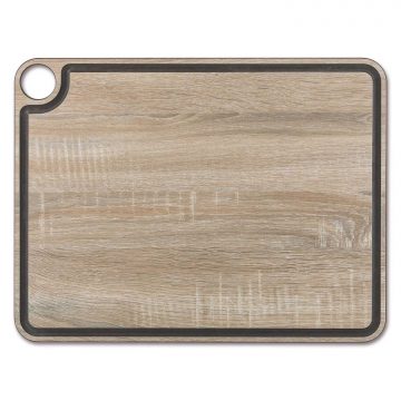 Tabla de corte ranurada imitación madera de 427×327 mm de Arcos fabricada en fibra de celulosa y resina