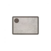 Tabla de corte ranurada imitación piedra de 330x230 mm de Arcos fabricada en fibra de celulosa y resina
