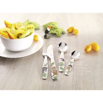 Cubiertos para niño Zwilling Kids Jungle de colores – Cuchillalia.com