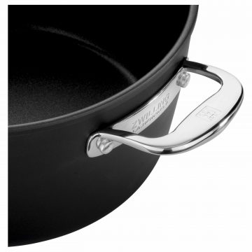 Detalle del asa de la olla Zwilling Forte – Cuchillalia.com